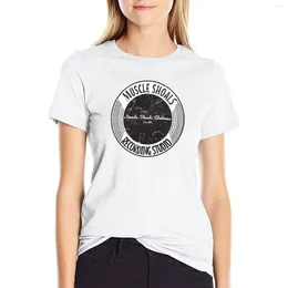 Women's Polos Muscle Shoals Recording Studio 50s Logo (Official) T-Shirt White T-shirts For Women Womans Clothing