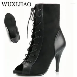 Dance Shoes WUXIJIAO Boots Women's Adult High-heeled Manufacturers Custom-made Modern Steel Pipe Latin Ballroom Hard Sole