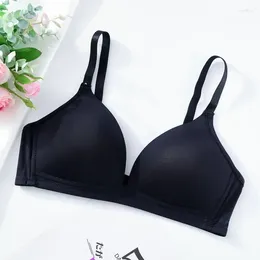 Bras Women Bra Seamless Push Up Tops Sexy Underwear Wireless AB Cup Comfort Lingerie Solid Colour Fashion Female Gather Bralette