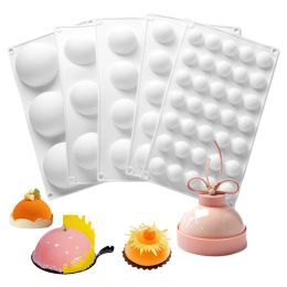Moulds 7 Options Available Hemispherical Silicone Cake Moulds Chocolate Moulds Dessert Baking Tools Kitchen Cake Decorating Tools
