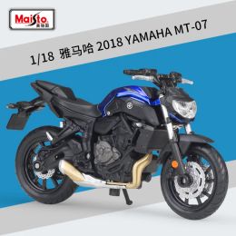 Cars Maisto 1:18 Yamaha 2018 Yamaha Mt07 Mockup Alloy Motorcycle Model With Base