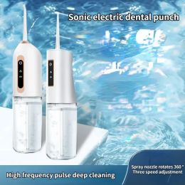 Irrigators Electric Tooth Cleaner Water Flosser Irrigator Dental Flusher Household Smart Portable Denture Removing Stones Tank Oral Care