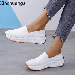 Casual Shoes Women Flats Slip On Mesh Woman Light Sneakers Spring Autumn Loafers Female Basket