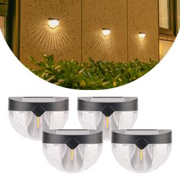 Tungsten Filament Lamp LED Solar Wall Light Outdoor Waterproof Solar Fence Lamps Security Light for Garden Yard Outside