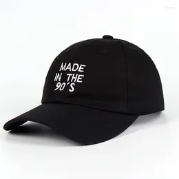 Ball Caps MADE IN THE 90'S Dad Hat Cotton Embroidery Baseball Cap Snapback Men And Women Outdoor Fashion Leisure