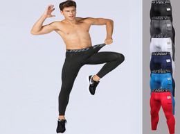 Men039s Compression Pocket Sport Pants Quick Dry Tights Pants Running Leggings Yoga Male Gym Fitness Clothing Training Sport Tr3392659