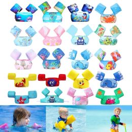 Products Baby Float Arm Sleeve Safe Floating Ring Cartoon Children's Life Jacket Kid Swimming Buoyancy Vest Armbands Adjustable Swimsuit