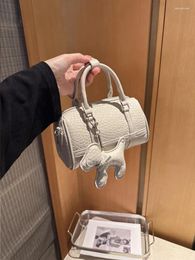 Totes 2024 Fashionable Urban Simple Style Ladies Crossbody Bag Small Pillow Handbag Versatile Single Shoulder PU Material Match