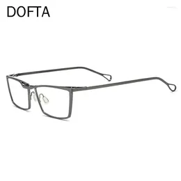 Sunglasses Frames DOFTA Pure Titanium Square Myopia Glasses Frame Men Full Rim Retro Vintage Prescription Eyeglasses Optical Eyewear 5887