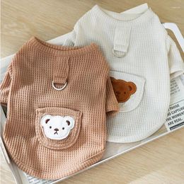 Dog Apparel Spring/Summer Cat Feet INS Bear T-shirt Small And Medium Sized Teddy Pet Clothes Shirt Puppy