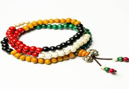 2018 New Fashion Sandalwood Buddhist Buddha Meditation 6mm 108 Prayer Bead Mala Bracelet Necklace 5500813