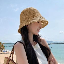 Wide Brim Hats Breathable Basin Hat Leisure Mesh UV Protection Fisherman Sunscreen Sun Women Girls