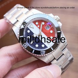 relojes reloj Roles Watch Mens Watch Automatic Movement Waterproof 40mm Stainless Steel Strap Fashion Wristwatches Business Watches Wristwatch Colour Bar Dial