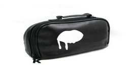Waterproof Cosmetic Bag Case Large Leather Fashion Women Zipper Black Makeup Bags5881412