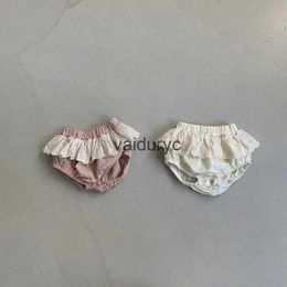 Shorts sommar babykläder flickor spetsblomare småbarn shorts spädbarn pp shorts h240509