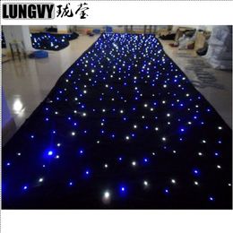 6 5m 3m Led Star Curtain LED Star Cloth LED Backdrops for DJ Stage Wedding Backdrops Light2528