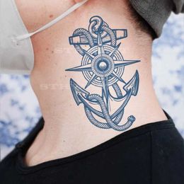 Tattoo Transfer Long Lasting 1-2 Weeks Premium Semi-permanent Temporary Tattoo Stickers Anchor 240426