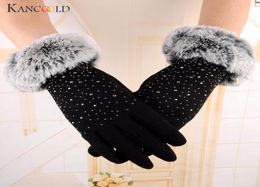 KANCOOLD Gloves Womens Fashion Winter Outdoor Sport Warm Gloves Raw mouth with drill party women 2018NOV233961668