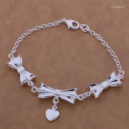 Link Bracelets AH045 Wholesale Lucky Charm Gifts For Women Fashion High-Quality Jewellery Three Bows /ecfamtma Aeoaivva