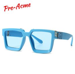 Pro Acme Male Celebrity Designer Sunglasses Men Women 2021 Thick Frame Square Sun Glasses Candy Colors PC1399A3061484