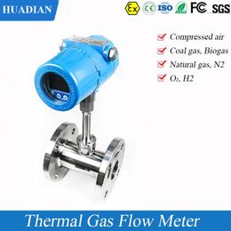 DN150 DN200 Flange O2 H2 CH4 Natural Gas compress Air 4-20mA RS485 Thermal Gas Flow Meter 240423