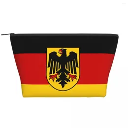 Cosmetic Bags Kawaii Germany Flag Travel Toiletry Bag Women German Patriotic Makeup Beauty Storage Dopp Kit