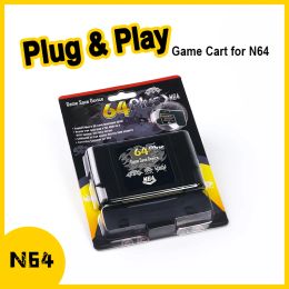 Players 64 Bit Retro 340 in 1 Game Card for N64 Video Game Console Region Free Ntsc and Pal Game Cartridge with Retail Box