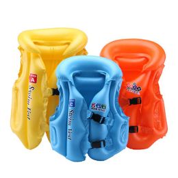 Products Kids Life Vest Floating Girls Boys Children Life Jacket Swimsuit Inflatable Swimming Vest Water Sport Swimming Pool Accessories