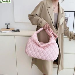 Totes Fashion Women Purse Handbags Large Capacity Tote Rhombus Pattern Top-handle Bag Solid Portable Armpit For Lady