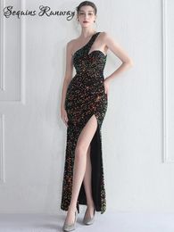 Casual Dresses Sexy Backless Black Sequin Summer Dress Women 2024 Elegant Luxury Wedding Party Long Birthday Prom Evening Vestido