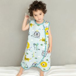 Bags Baby Sleeping Bag Vest Cartoon Soft Infantil Spring Summer Cotton Toddler Sleep Sack Kids Slaapzak Bed Children Pyjamas Jumpsuit