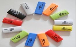 Promotion USB 20 little dog High quality TFlash TF micro SD Memory Card Reader adapter2528917