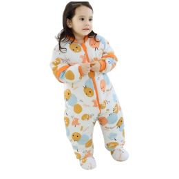 Bags Winter Baby Sleeping Bags Footmuff Autumn Thick Warm Wearable Blanket Cotton Nightgown Infant Toddler Bebe Sleepsack Quilt 8Y