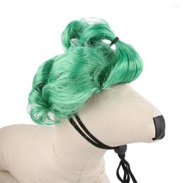Dog Apparel Funny Costume Realistic Adjustable Pet Wig For Dogs Cats Cosplay Hair Accessories Cross-dressing Christmas