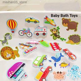 Sand Play Water Fun Childrens bathroom sticker toy baby bathtub toy education childrens cognitive puzzle foam floating toy baby bathtub toy Q240426