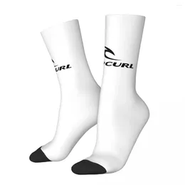 Men's Socks Black Ripcurl Logo Harajuku Sweat Absorbing Stockings All Season Long Accessories For Unisex Birthday Present