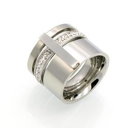 Three rings with diamond mud and titanium steel ring207M016519933