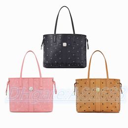 MCMC Luxury Leather Designer double sided travel shopping bag fashion tote handbag large wholesale Shoulder Bag Womens men hobo crossbody handbags Bags wallet card