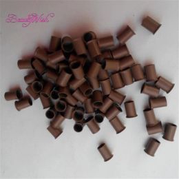 Tubes Micro Link 500Pcs per bottle 4.0*3.6*6.0mm Copper Micro Tubes with Flare Edge for Prebonded hair Micro Rings Euro Locks