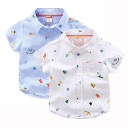 Mattresses Baby Boys Blouse Shirt Children Short Sleeve White Shirt Formal Tops Summer Kids Clothes Casual Outerwear Boy Clothing 28t