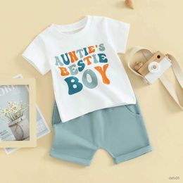 Clothing Sets Kids Clothes Boys Girls Summer Outfits Casual 2Pieces Activewear Letter Print Short Sleeve T-Shirts Shorts Sets