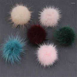 Brooches Fashion Pink Pompom Brooch For Women Girls Gifts Cute Fur Fluffy Ball Collar Pins Jewellery Backpack Badge Accessories