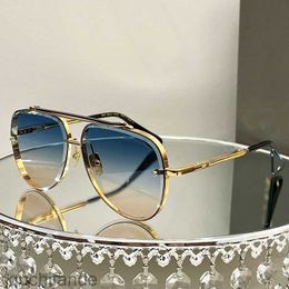 Fashion Senior Ditary Sunglasses Machseven Men Women Designer Sunglasses Metal Gold Plated Frame Business Sports High Quality Eyewear with Original Logo