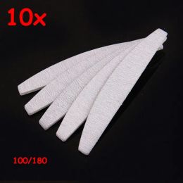 10PCS free eva japan sands paper sanding good quality manicure professional 100/180 grey zebra half moon nail file for salon LL