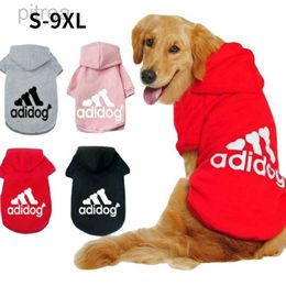 Dog Apparel 2021 Winter Pet Dog Clothes Dogs Hoodies Fleece Warm Sweatshirt Small Medium Large Dogs Jacket Clothing Pet Costume Dogs Clothes d240426