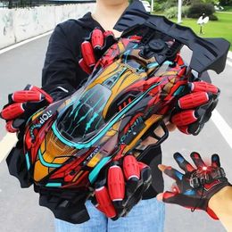 Electric/RC Car F1 drift RC car with Led light music 2.4G gloves gesture radio remote control spray stunt car 4WD electric childrens toysL2404