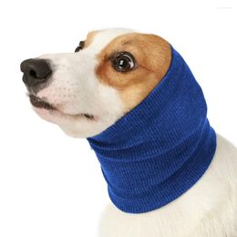 Dog Apparel Pet Comforting Headgear Anti-fright Scarf Emotions Stability Anxiety Relief Anti-thunder Ear Cover Winter Neck Warmer