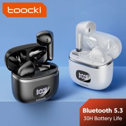 Headphones Toocki V06A Blutooth 5.3 Earphone Wireless Headphone Sports Headset HiFi Inear Earbuds With Micr Noise Reduction Waterproof