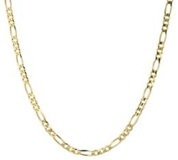 14K Yellow Gold Solid 2mm Thin Women039s Figaro Chain Link Necklace 18quot45508996690527