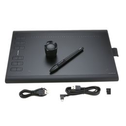 Professional Graphic Drawing Tablet Micro USB Signature Digital Tablets Board 1060PLUS with Painting Rechargeable Pen Holder Writi270O